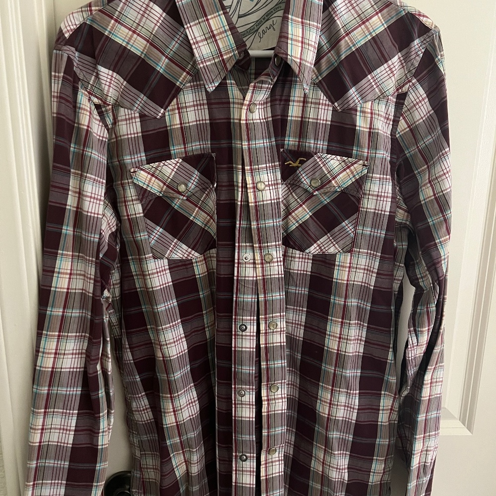 Mens medium/large  button down shirts